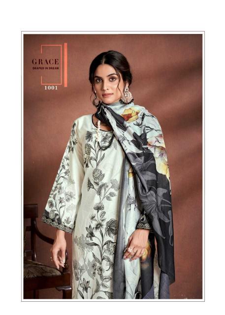 the hermitage tarazuu series 1001-1004 Pure Lawn Cotton suit