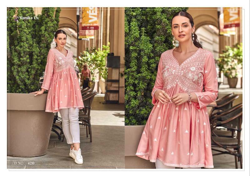 vamika nx ibadat vol 2 series 417-422 HEAVY Reyon Wholesale kurti in Sura