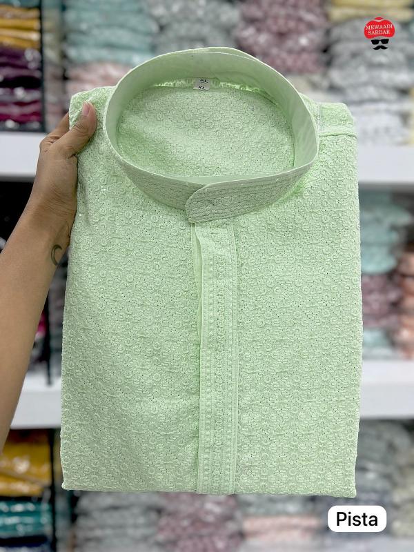Desi Boyz Traditional Chikan Work Kurta for Men & Boys Perfect for Every Occasion