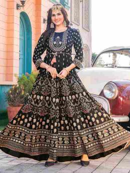 Glam NX 6 Collection Non-Catalogue Beautiful Long Anarkali Gown Kurti in Wholesale 