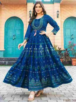 Glam NX 6 Collection Non-Catalogue Beautiful Long Anarkali Gown Kurti in Wholesale 
