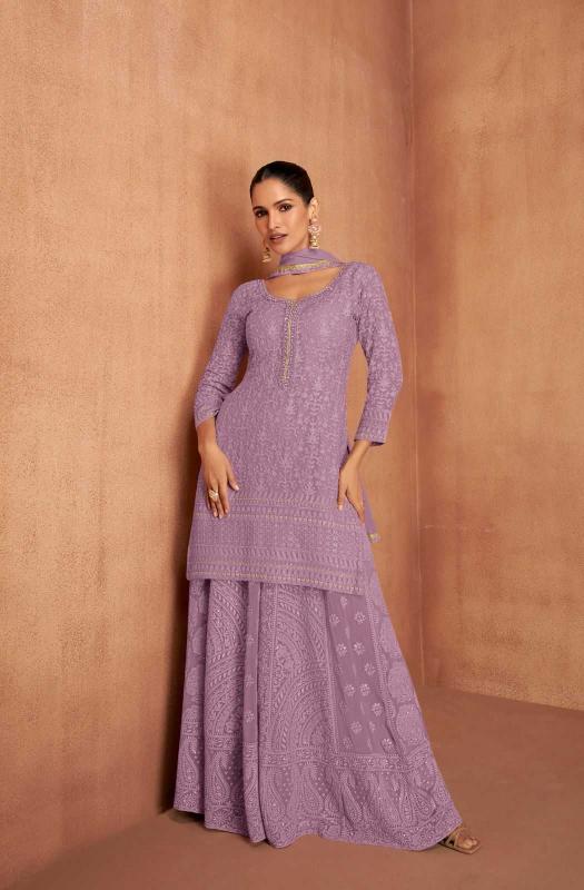Gulkayra Designer Mannat Series 7496A to 7495D Georgette Full-Stitch Ladies Suits | Color Addition Collection