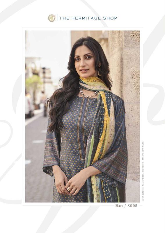 The Hermitage Roz Meher Series 8000-8005 Karachi Prints Readymade Pakistani Style Salwar Suit 