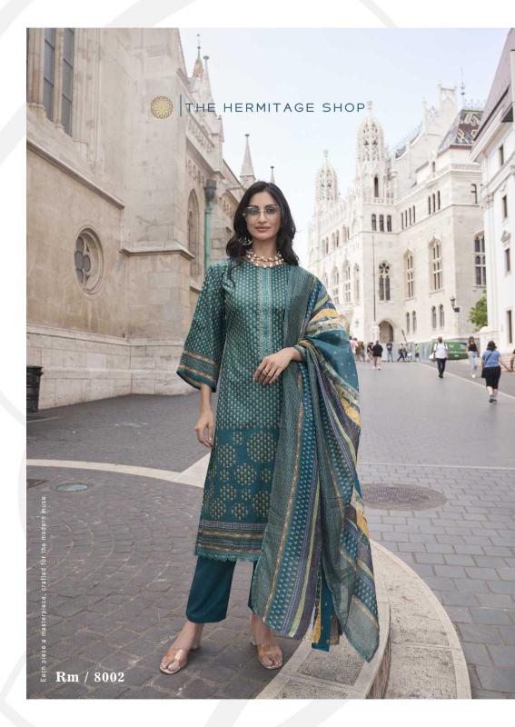 The Hermitage Roz Meher Series 8000-8005 Karachi Prints Readymade Pakistani Style Salwar Suit 