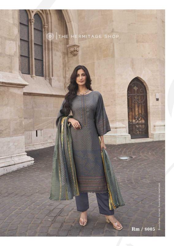 The Hermitage Roz Meher Series 8000-8005 Karachi Prints Readymade Pakistani Style Salwar Suit 