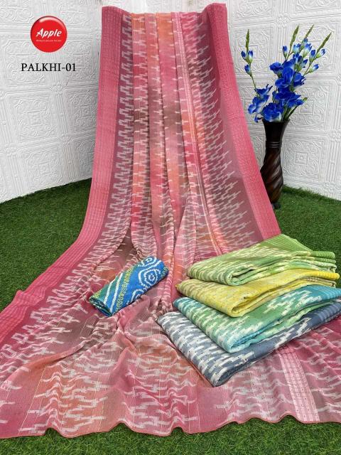 Apple Saree Palkhi Series 01-20 Beautiful 4 Color Wholesale Fancy Sarees in Surat