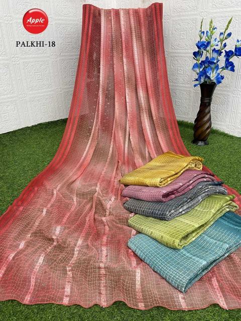 Apple Saree Palkhi Series 01-20 Beautiful 4 Color Wholesale Fancy Sarees in Surat