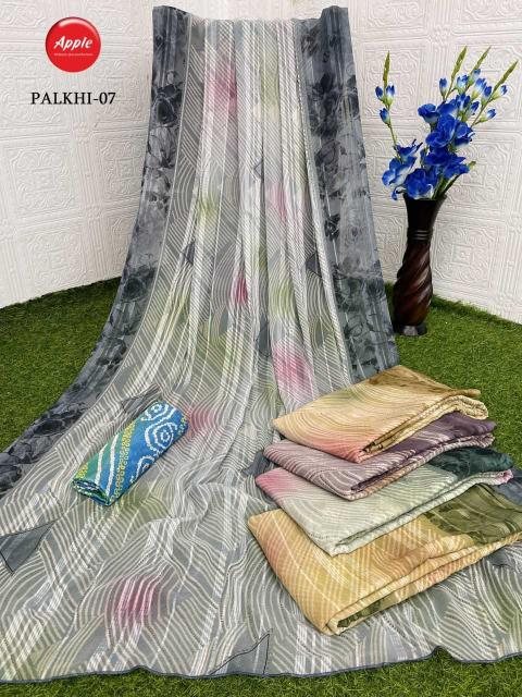 Apple Saree Palkhi Series 01-20 Beautiful 4 Color Wholesale Fancy Sarees in Surat