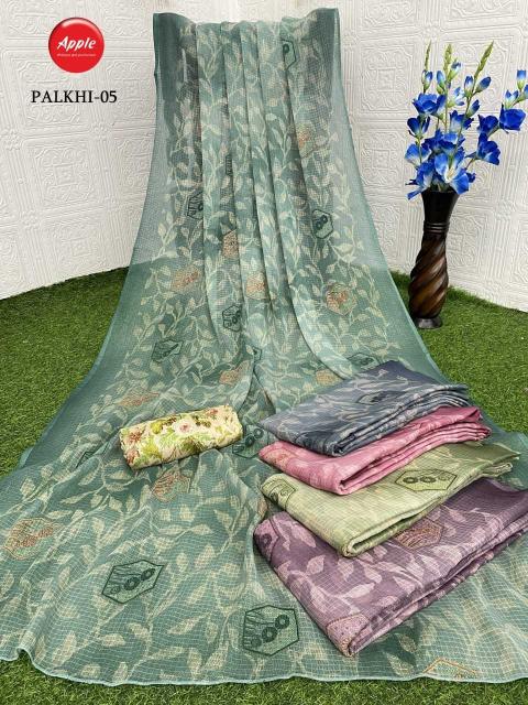 Apple Saree Palkhi Series 01-20 Beautiful 4 Color Wholesale Fancy Sarees in Surat