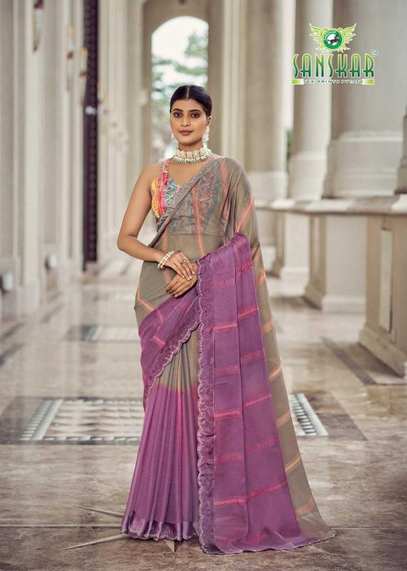 Sanskar Tex Prints Shakira Series 61001 to 61008 Fancy Bright Colors Wholesale Sarees in Surat