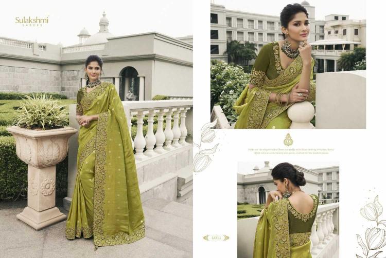 Sulakshmi Bridal Heritage Series 4001-4012 Traditional Tissue Silk Wholesale Sarees in Surat