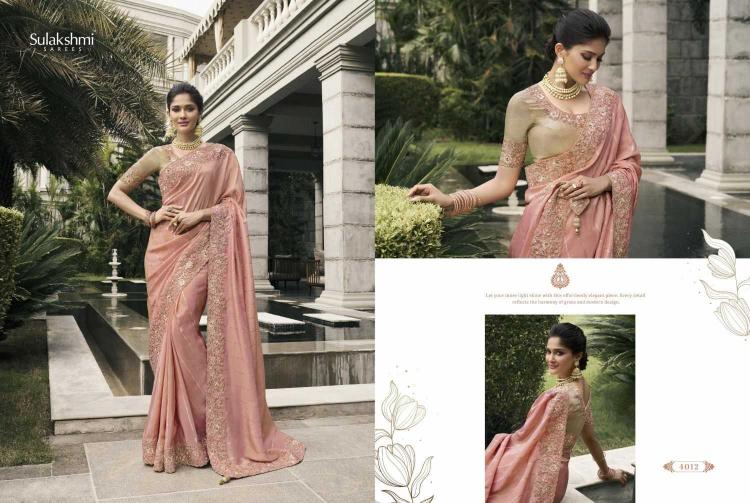 Sulakshmi Bridal Heritage Series 4001-4012 Traditional Tissue Silk Wholesale Sarees in Surat
