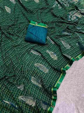 Suvarnam Georgette Sarees with Foil Work Wholesale  in Surat | Elegant & Affordable
