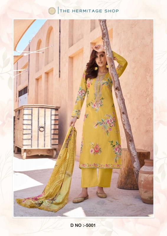 The Hermitage Aarke Series 5001-5006 Viscose Lawn Fashionable Wholesale Salwar Kameez in Surat