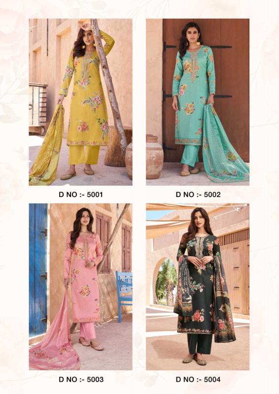 The Hermitage Aarke Series 5001-5006 Viscose Lawn Fashionable Wholesale Salwar Kameez in Surat