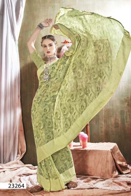 Vallabhi Prints Kavyanshi Vol 1 Series 23261-23266 Georgette Unique Colors Wholesale Sarees in Surat