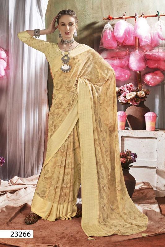 Vallabhi Prints Kavyanshi Vol 1 Series 23261-23266 Georgette Unique Colors Wholesale Sarees in Surat