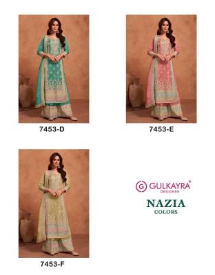 gulkayra nazia colors series 7453 Real Simar Silk Wholesale Salwar Kameez in Surat