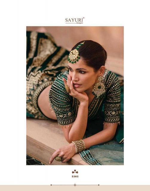 sayuri heritage bridal nx series 5382-5383  PURE VISCOS LYCRA Wholesale lehenga in Surat