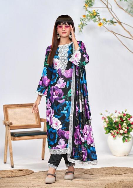 the hermitage kashmiri garden series 1001-1006 VISCOSE LAWN Wholesale Salwar Kameez in Surat