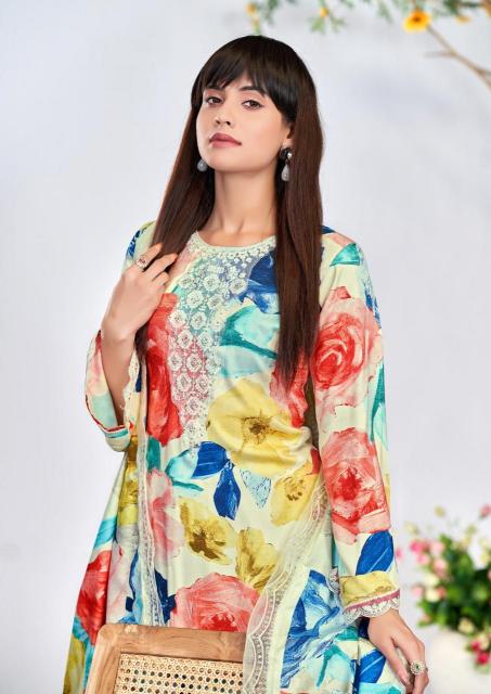 the hermitage kashmiri garden series 1001-1006 VISCOSE LAWN Wholesale Salwar Kameez in Surat