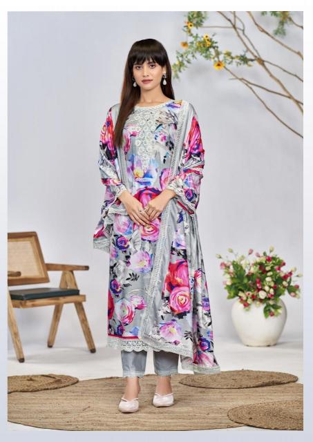 the hermitage kashmiri garden series 1001-1006 VISCOSE LAWN Wholesale Salwar Kameez in Surat