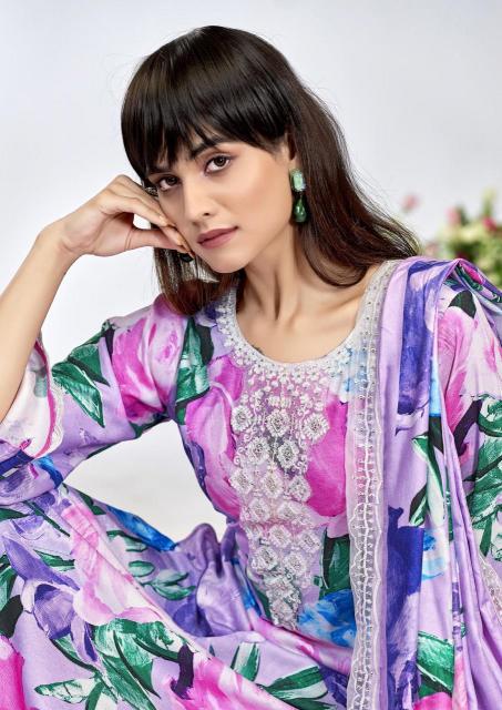 the hermitage kashmiri garden series 1001-1006 VISCOSE LAWN Wholesale Salwar Kameez in Surat