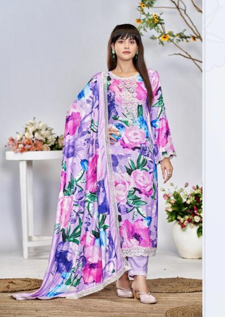 the hermitage kashmiri garden series 1001-1006 VISCOSE LAWN Wholesale Salwar Kameez in Surat