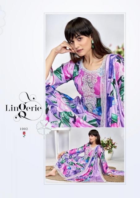 the hermitage kashmiri garden series 1001-1006 VISCOSE LAWN Wholesale Salwar Kameez in Surat