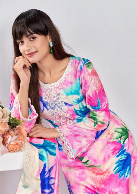 the hermitage kashmiri garden series 1001-1006 VISCOSE LAWN Wholesale Salwar Kameez in Surat