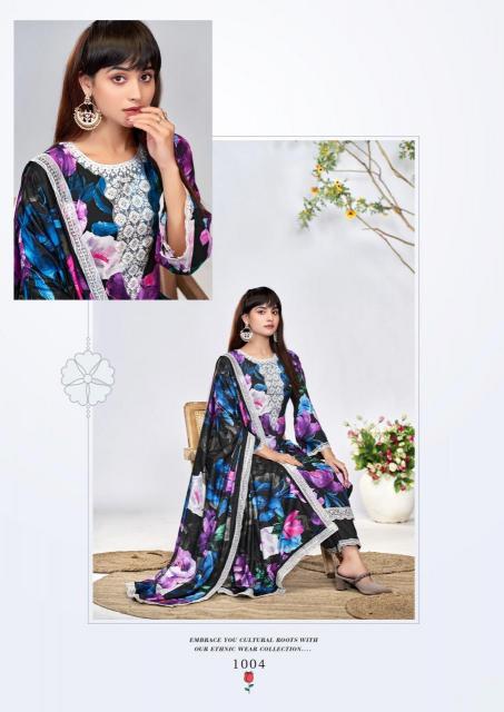 the hermitage kashmiri garden series 1001-1006 VISCOSE LAWN Wholesale Salwar Kameez in Surat