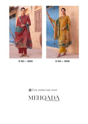 the hermitage mehqada series 9001-9006 PURE VISCOSE LAWN Wholesale Salwar Kameez in Surat
