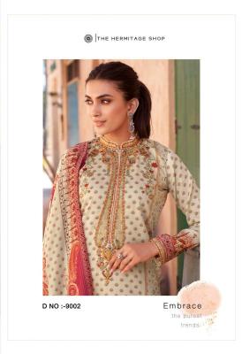 the hermitage mehqada series 9001-9006 PURE VISCOSE LAWN Wholesale Salwar Kameez in Surat