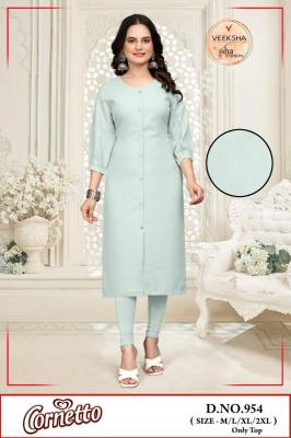 veeksha corneto series 951-956 IMPORTED Wholesale kurti in Surat