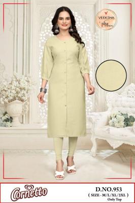 veeksha corneto series 951-956 IMPORTED Wholesale kurti in Surat