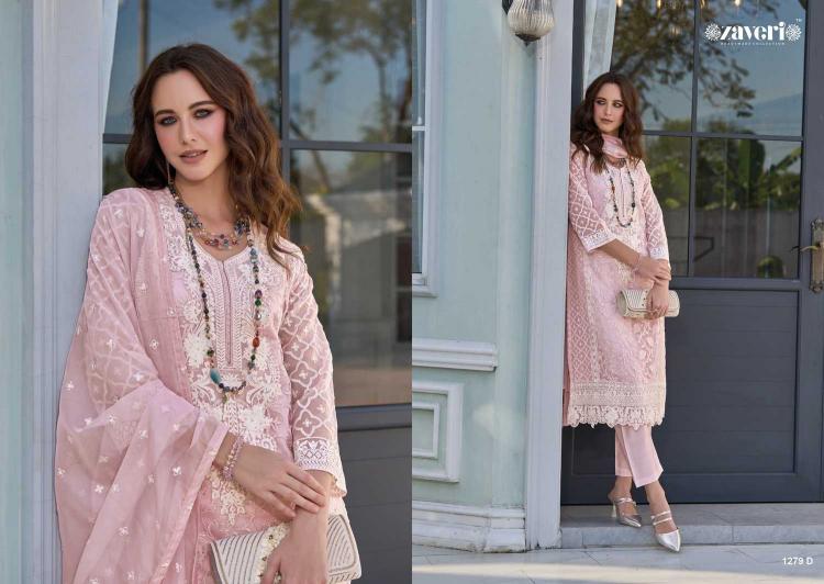 zaveri femina vol 2 color edition 1 series 1279 Soft organza Wholesale Salwar Kameez in Surat