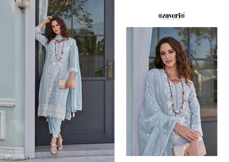 zaveri femina vol 2 color edition 1 series 1279 Soft organza Wholesale Salwar Kameez in Surat