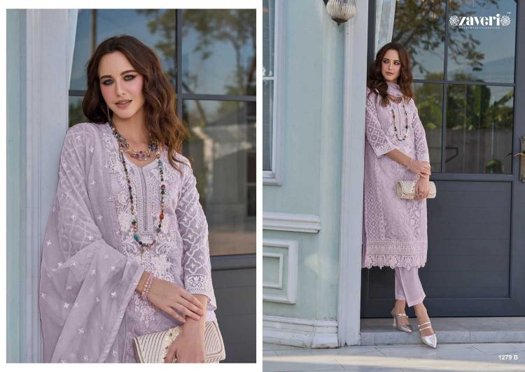 zaveri femina vol 2 color edition 1 series 1279 Soft organza Wholesale Salwar Kameez in Surat