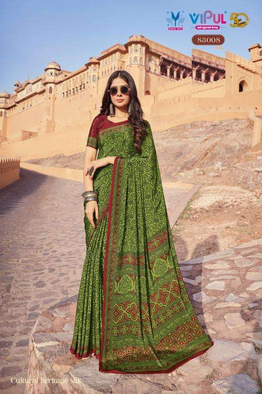 vipul fashion heritage Vol 1 series 83007-83014 FANCY wholesale saree in surat 