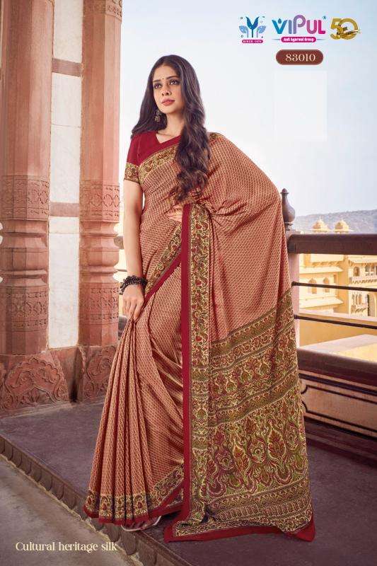 vipul fashion heritage Vol 1 series 83007-83014 FANCY wholesale saree in surat 