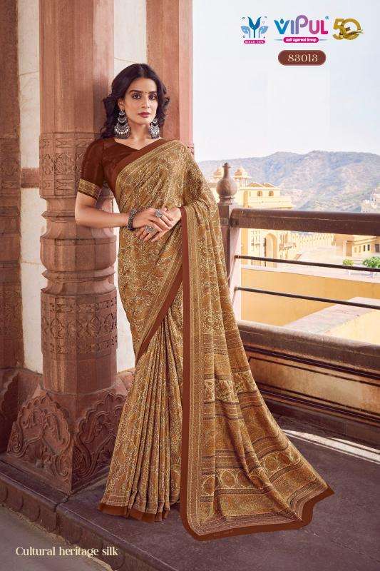vipul fashion heritage Vol 1 series 83007-83014 FANCY wholesale saree in surat 