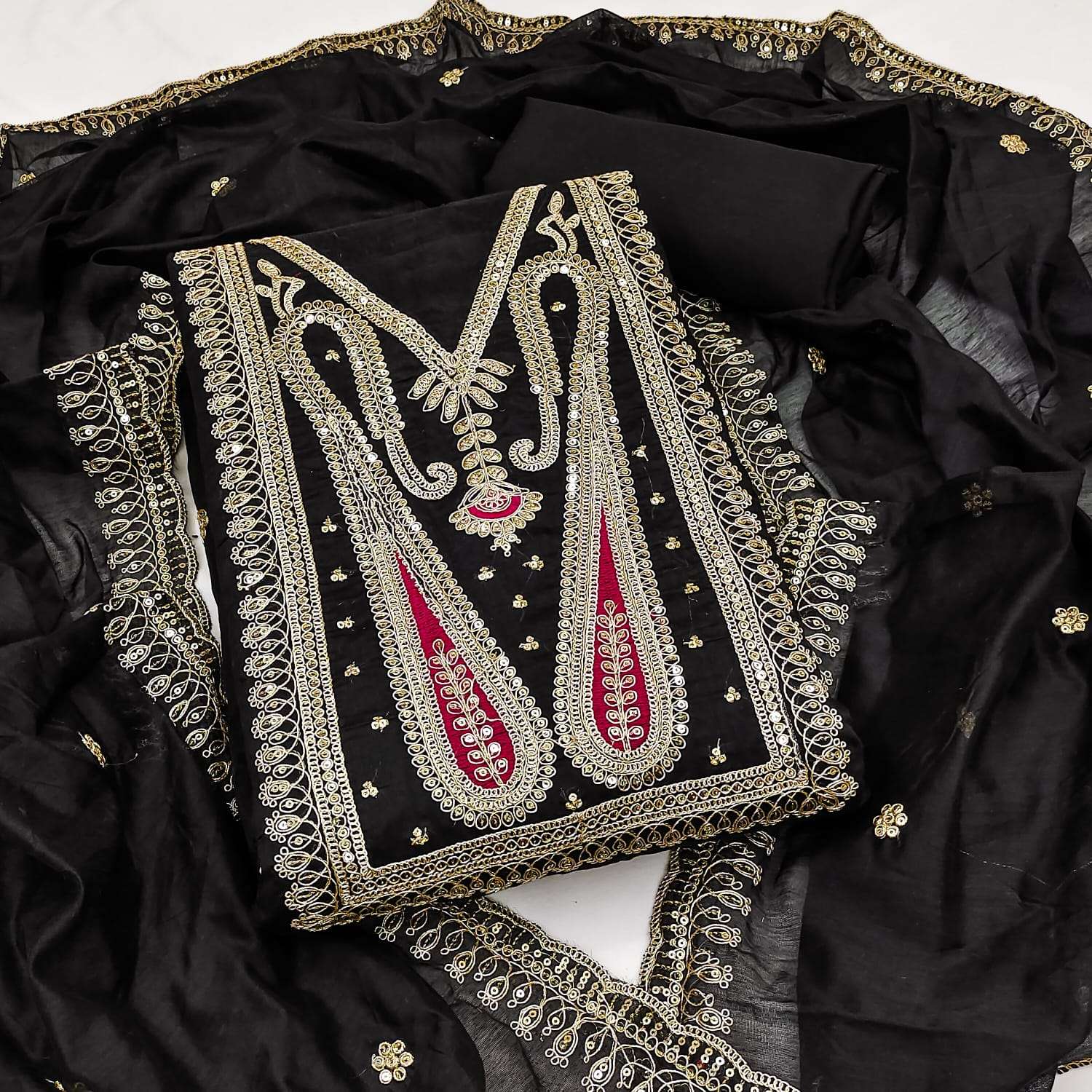 BT-07 Chanderi with Cording Work Wholesale Salwar Kameez in Surat
