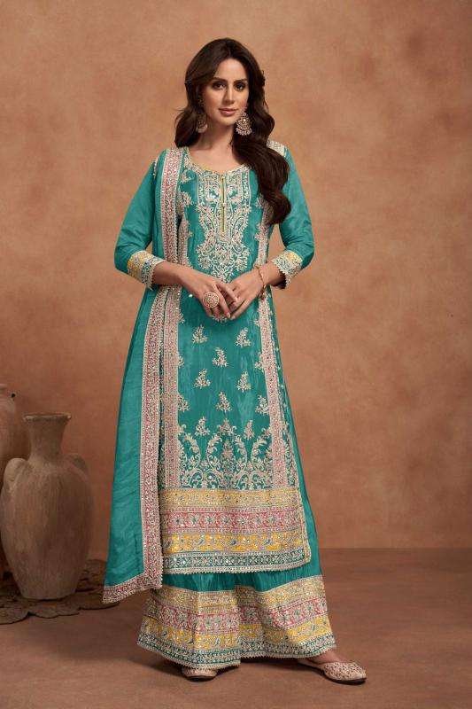 gulkayra nazia new color series 7453 SIMAR SILK wholesale salwar kameez in surat 