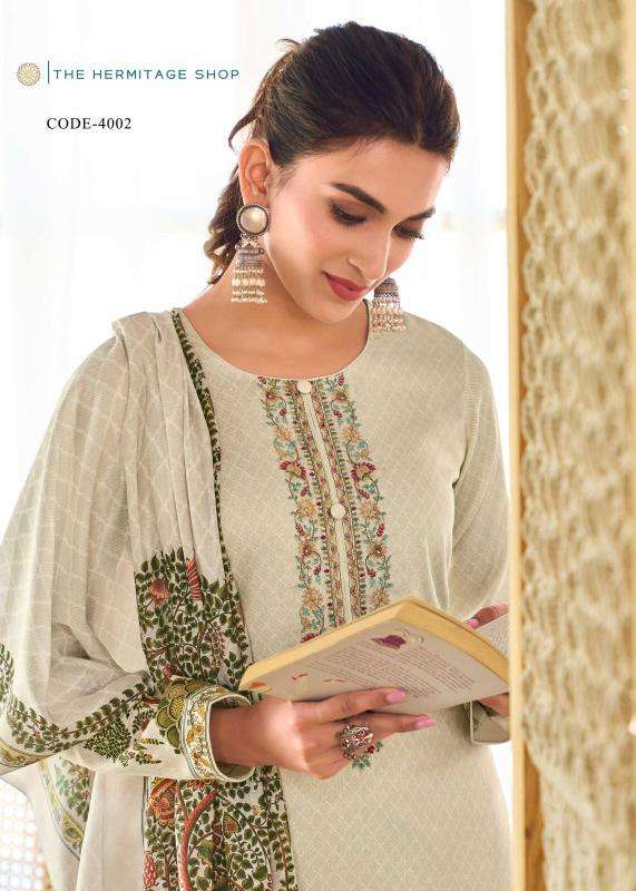 hermitage mughal series 4001-4004 JAM SATIN wholesale salwar kameez in surat