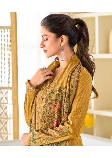hermitage mughal series 4001-4004 JAM SATIN wholesale salwar kameez in surat