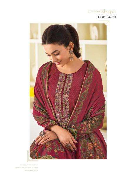 hermitage mughal series 4001-4004 JAM SATIN wholesale salwar kameez in surat