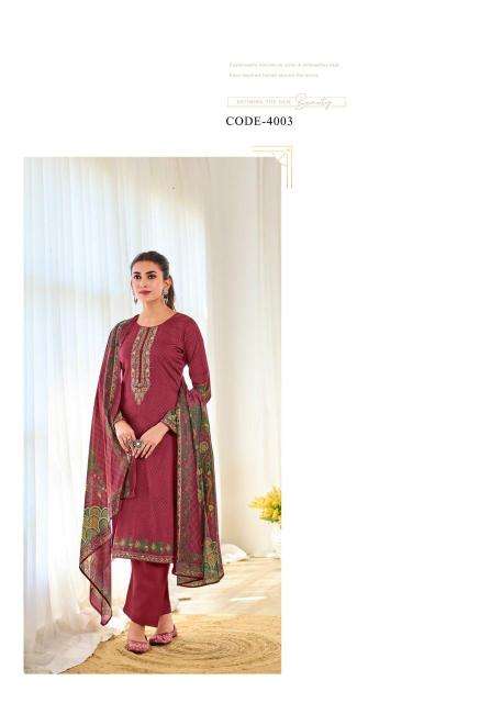 hermitage mughal series 4001-4004 JAM SATIN wholesale salwar kameez in surat