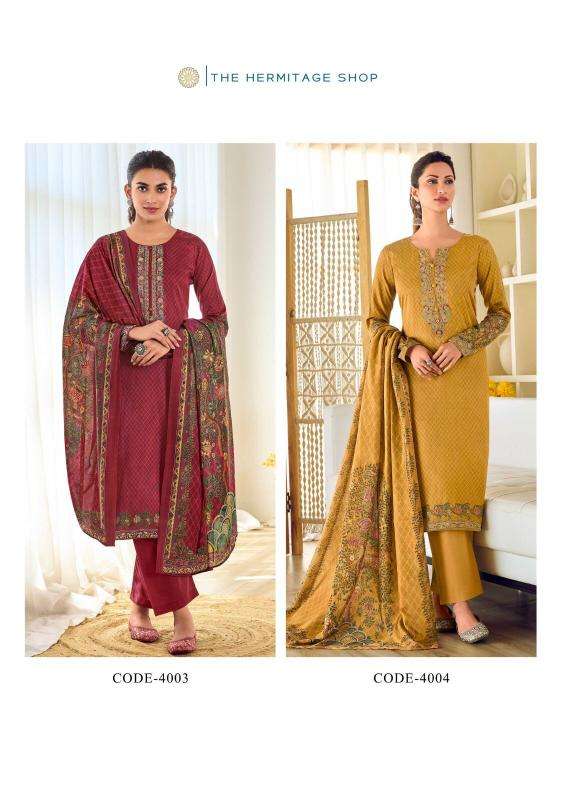 hermitage mughal series 4001-4004 JAM SATIN wholesale salwar kameez in surat