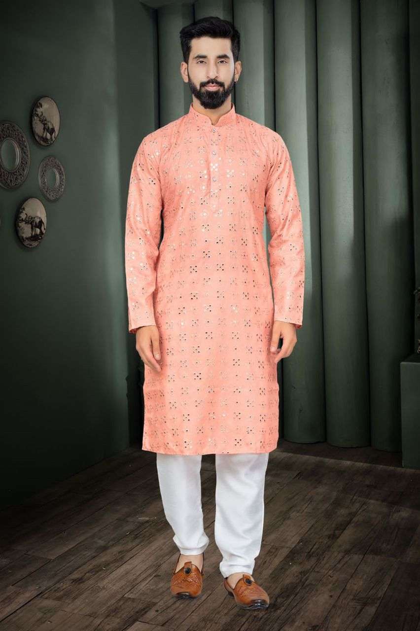 Mirror Kurta Cotton With Heavy Embroidery Mirror Work 