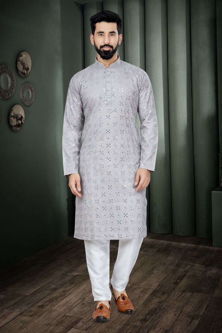Mirror Kurta Cotton With Heavy Embroidery Mirror Work 